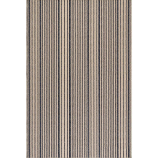 Axiom Coastal Striped Machine Washable Rug - Navy Rugs 