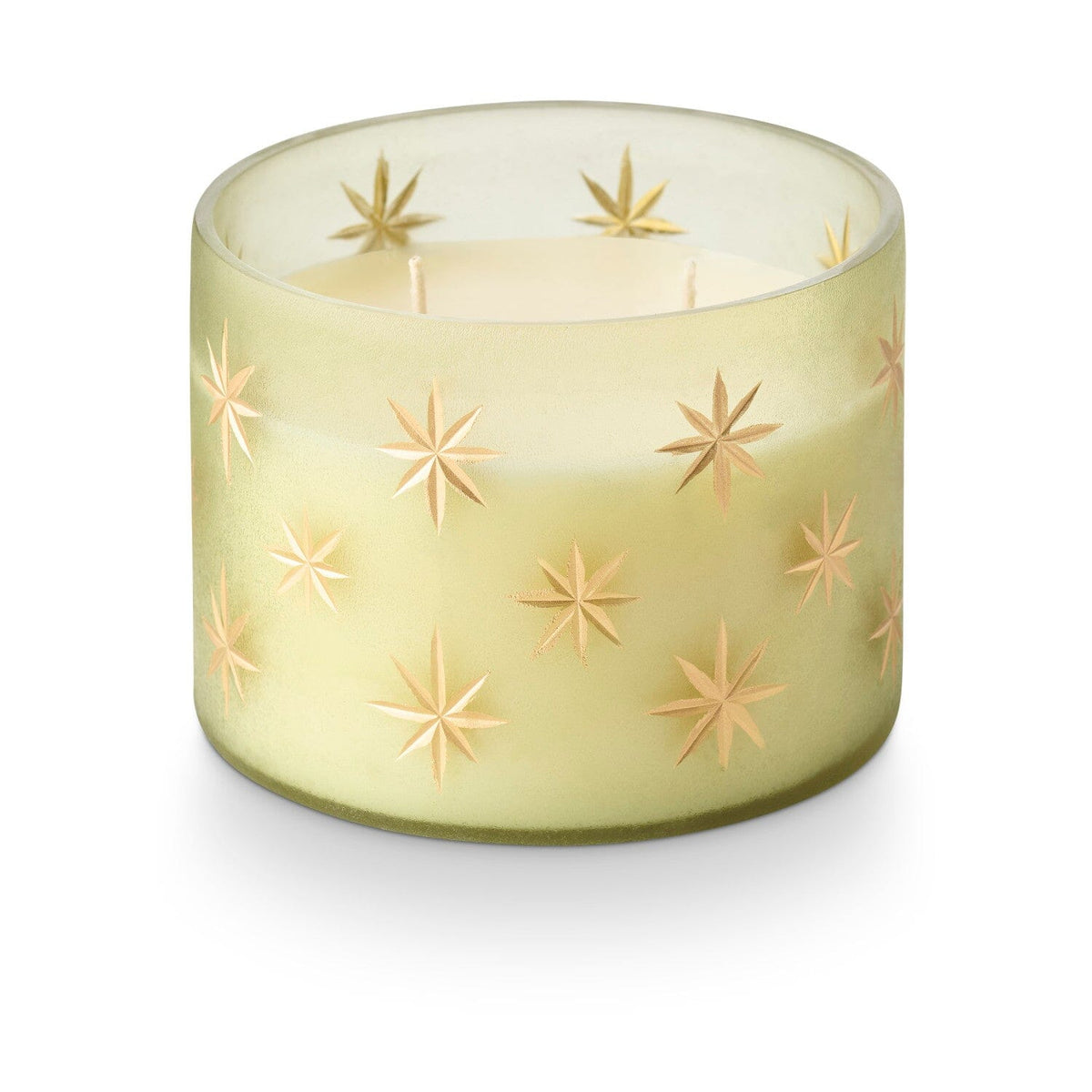 Balsam and Cedar Frosted Star Glass Candle Candles & Home Fragrance 