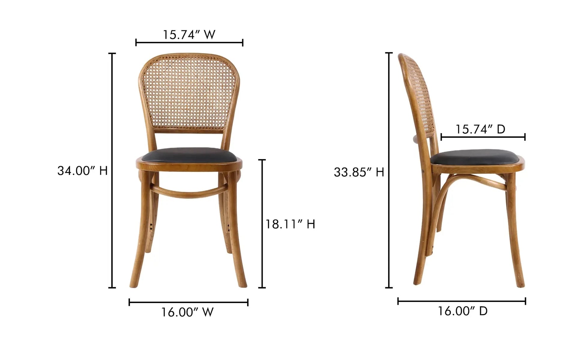 Bedford Dining Chair- Set of 2 Dining Chairs 