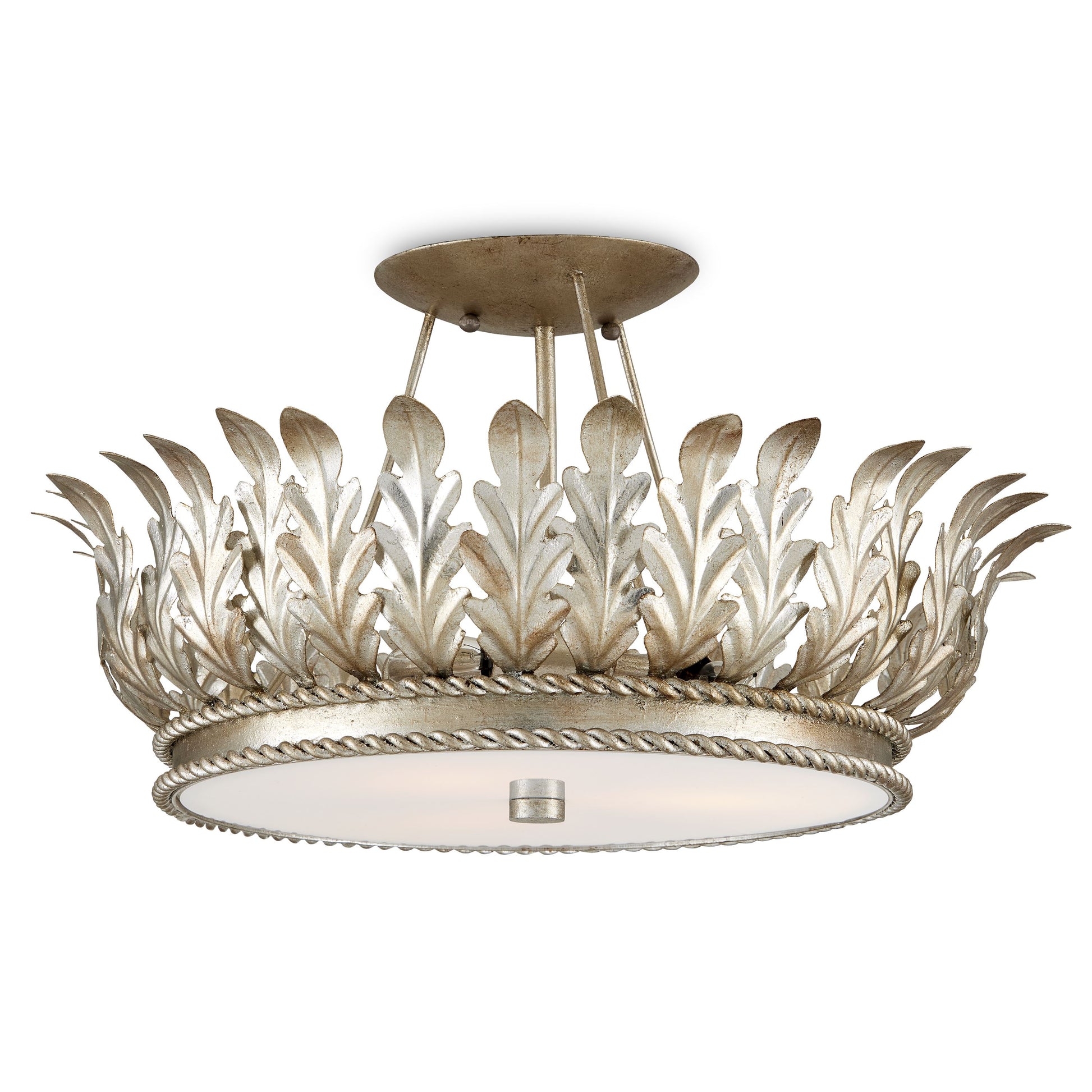 Biddulph Silver Semi-Flush Mount Semi-Flush Mounts 