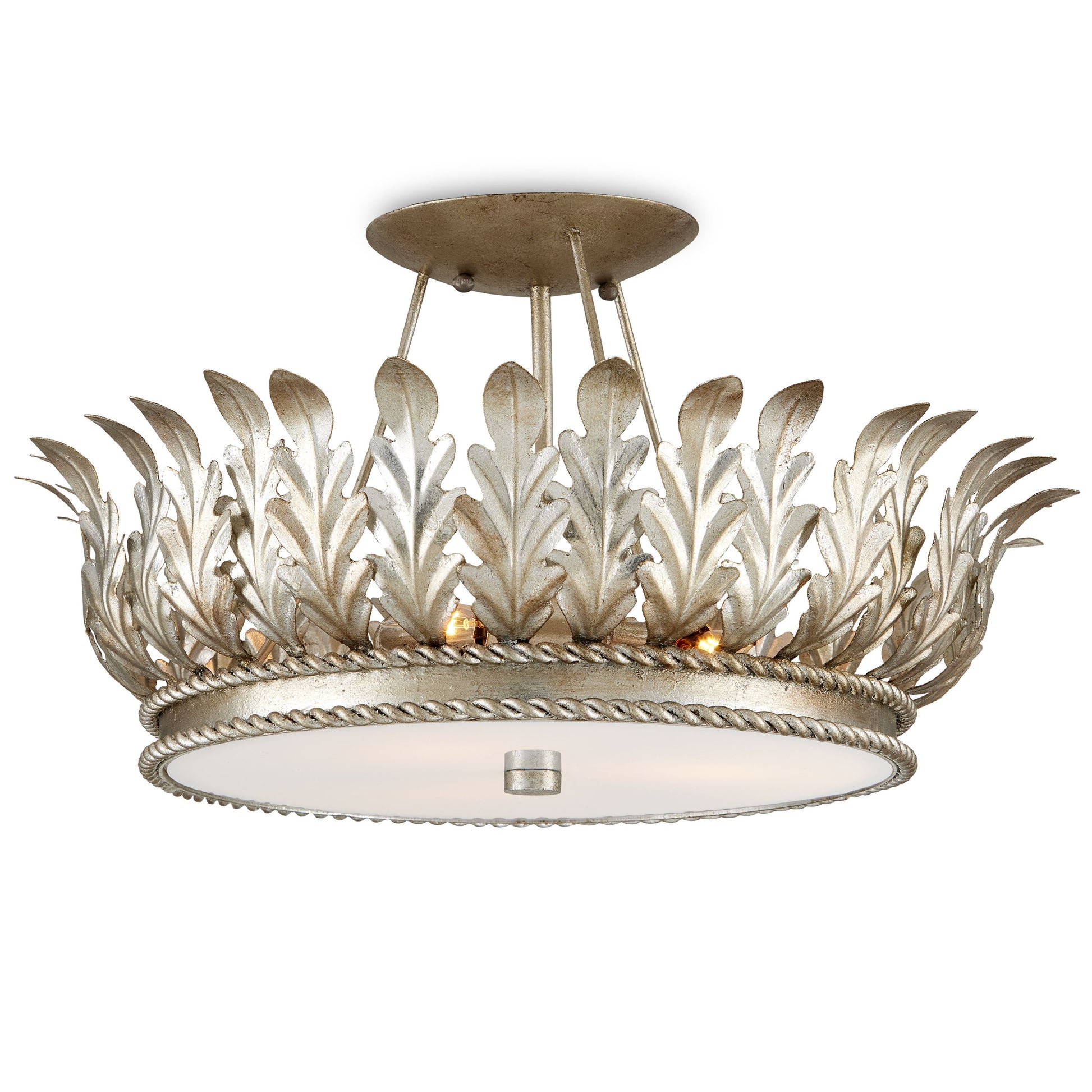 Biddulph Silver Semi-Flush Mount Semi-Flush Mounts 