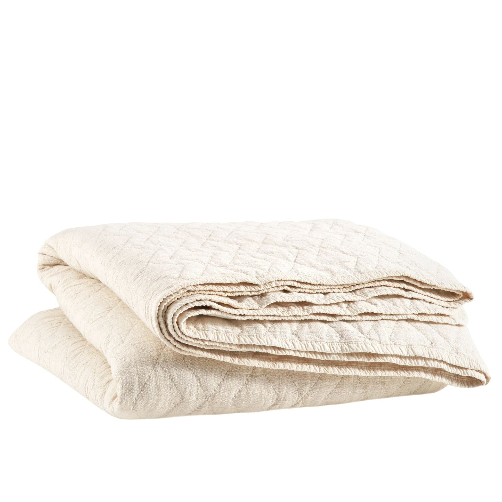 Birdie Natural Quilted Coverlet Quilt 