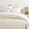 Birdie Natural Quilted Coverlet Quilt 