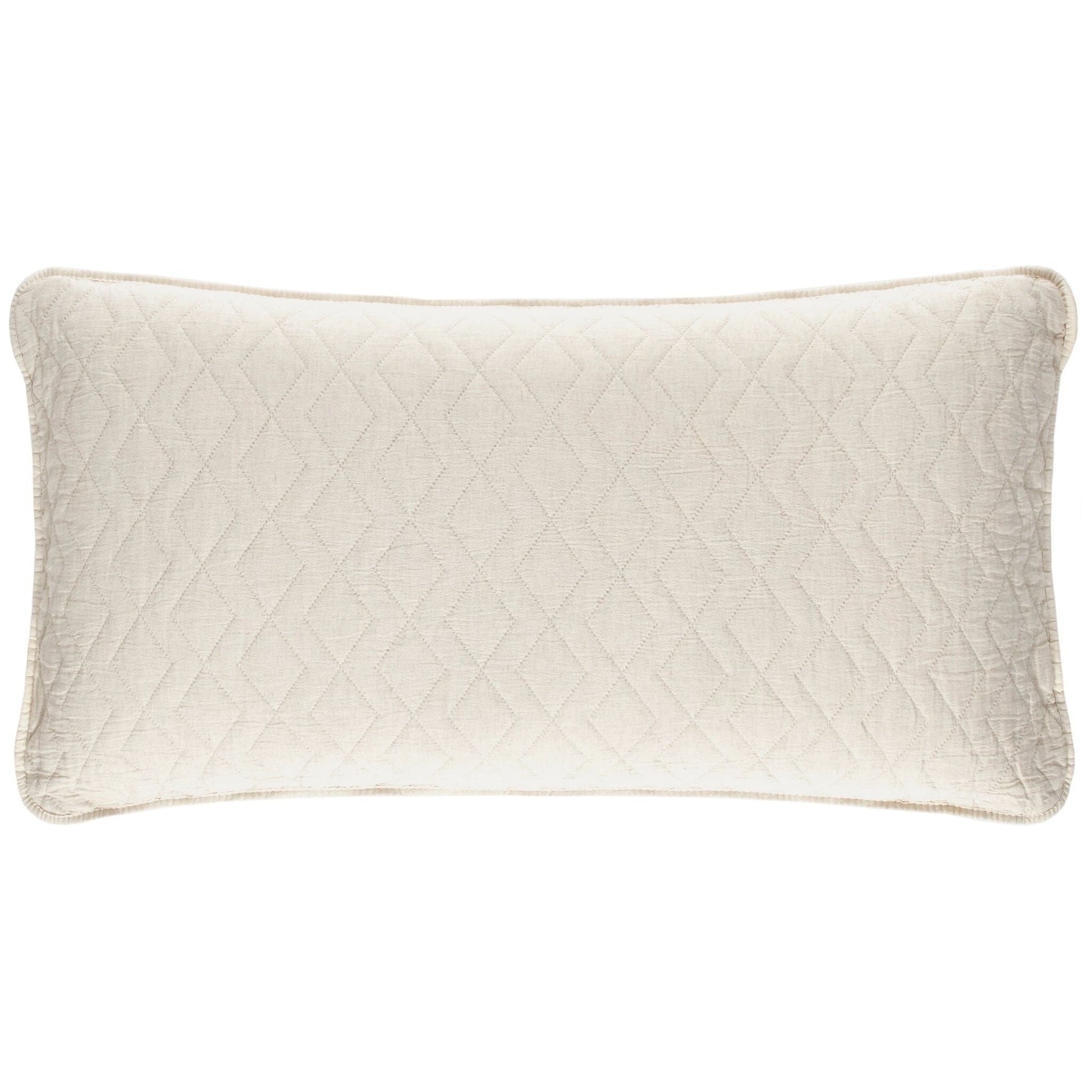 Birdie Natural Quilted Sham Quilted Sham 