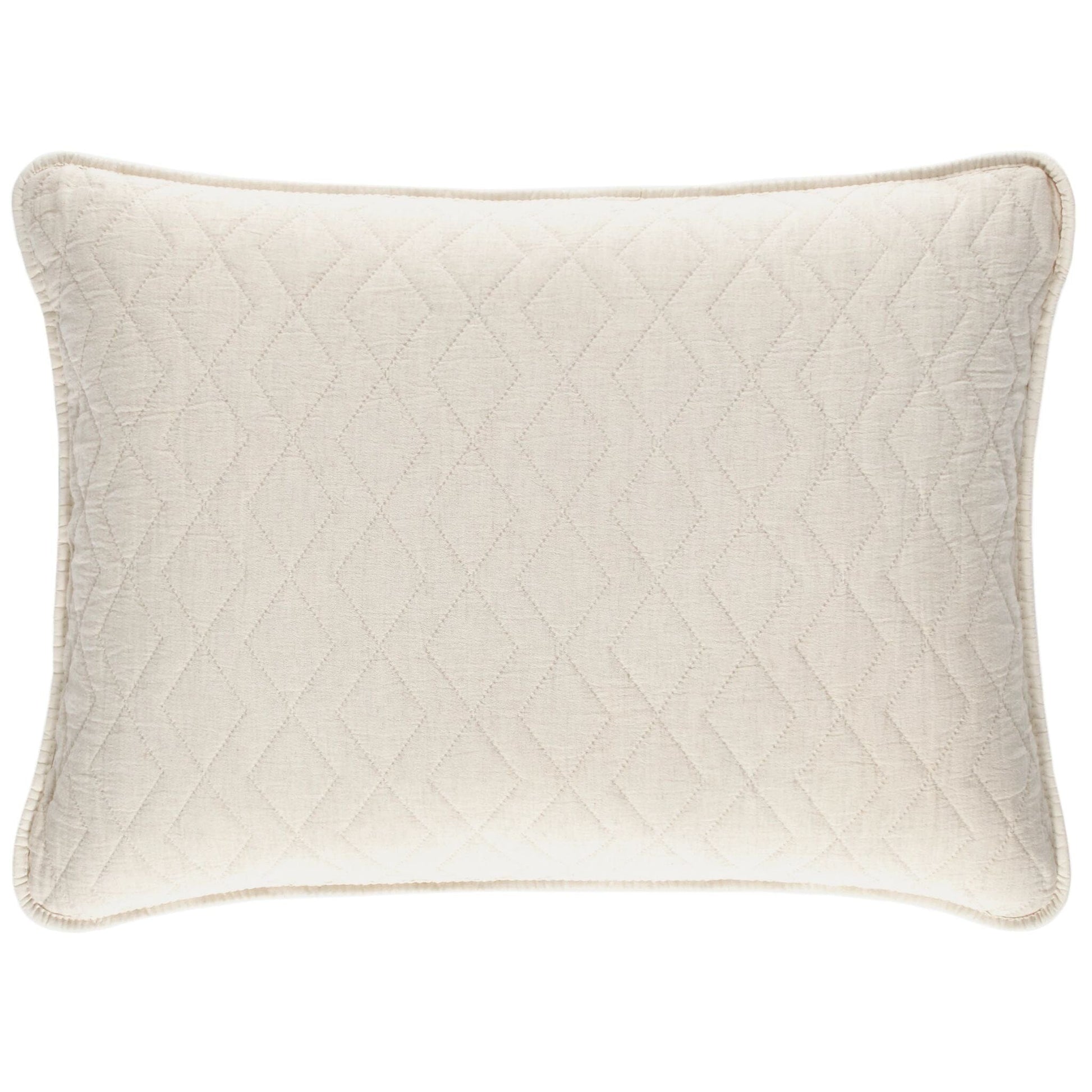 Birdie Natural Quilted Sham Quilted Sham 