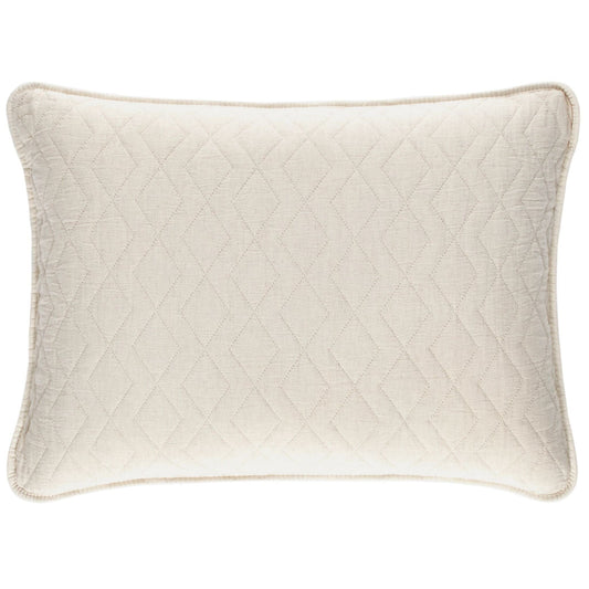 Birdie Natural Quilted Sham Quilted Sham 
