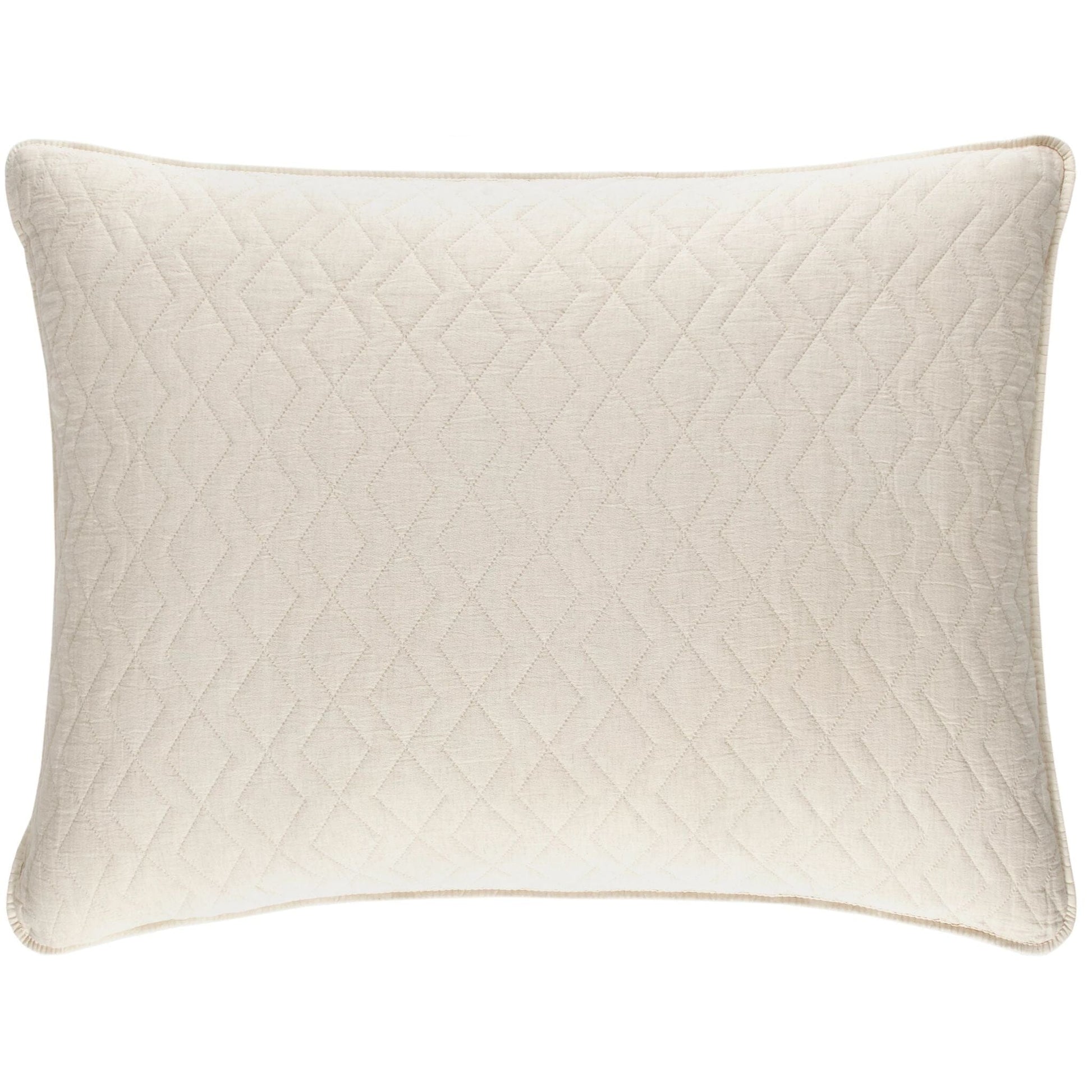 Birdie Natural Quilted Sham Quilted Sham 
