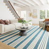 Birmingham Blue Machine Washable Rug Rugs 