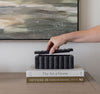 Black Marble Fluted Box Objects & Accents 