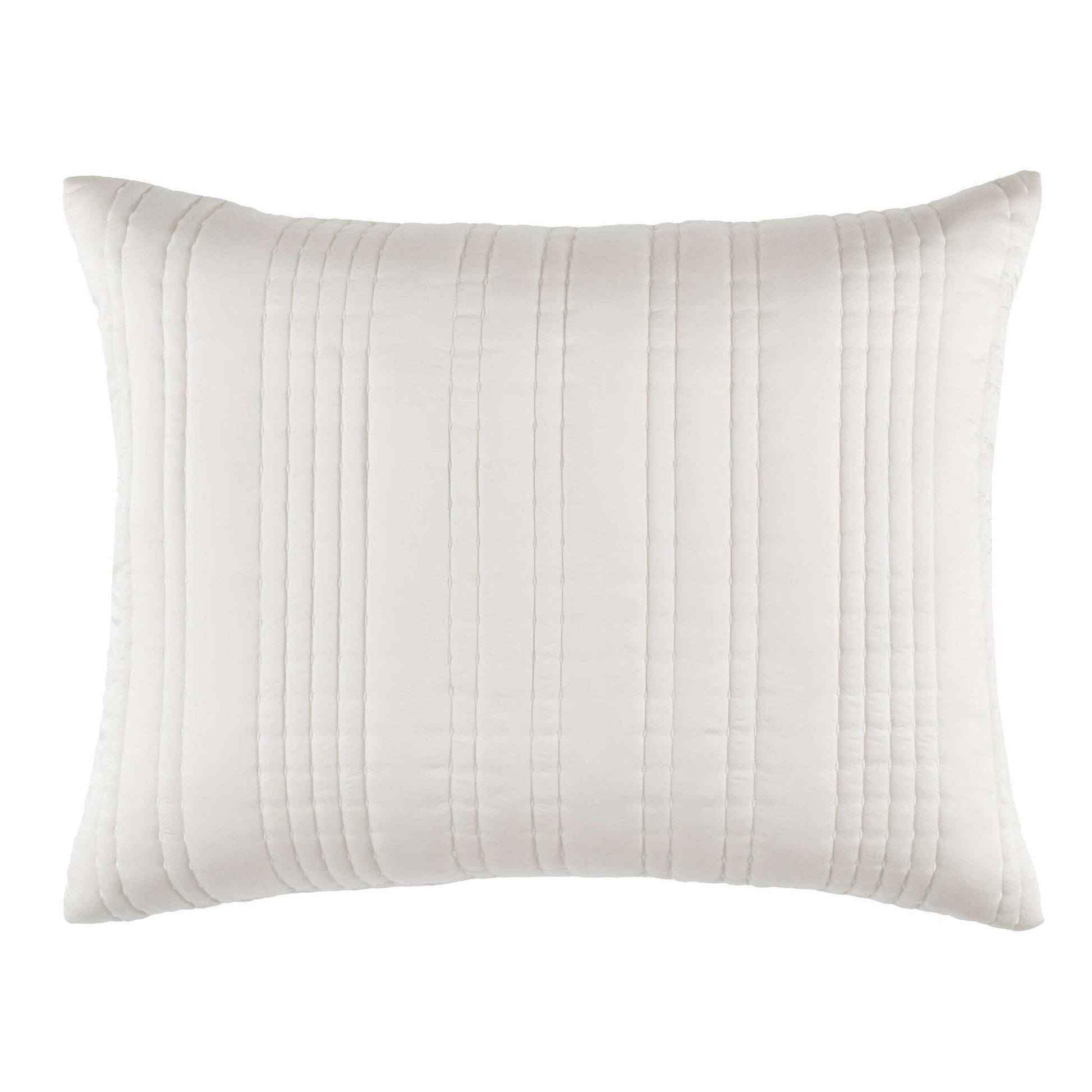 Blissful Bamboo Pearl/Silver Quilted Sham Quilted Sham 