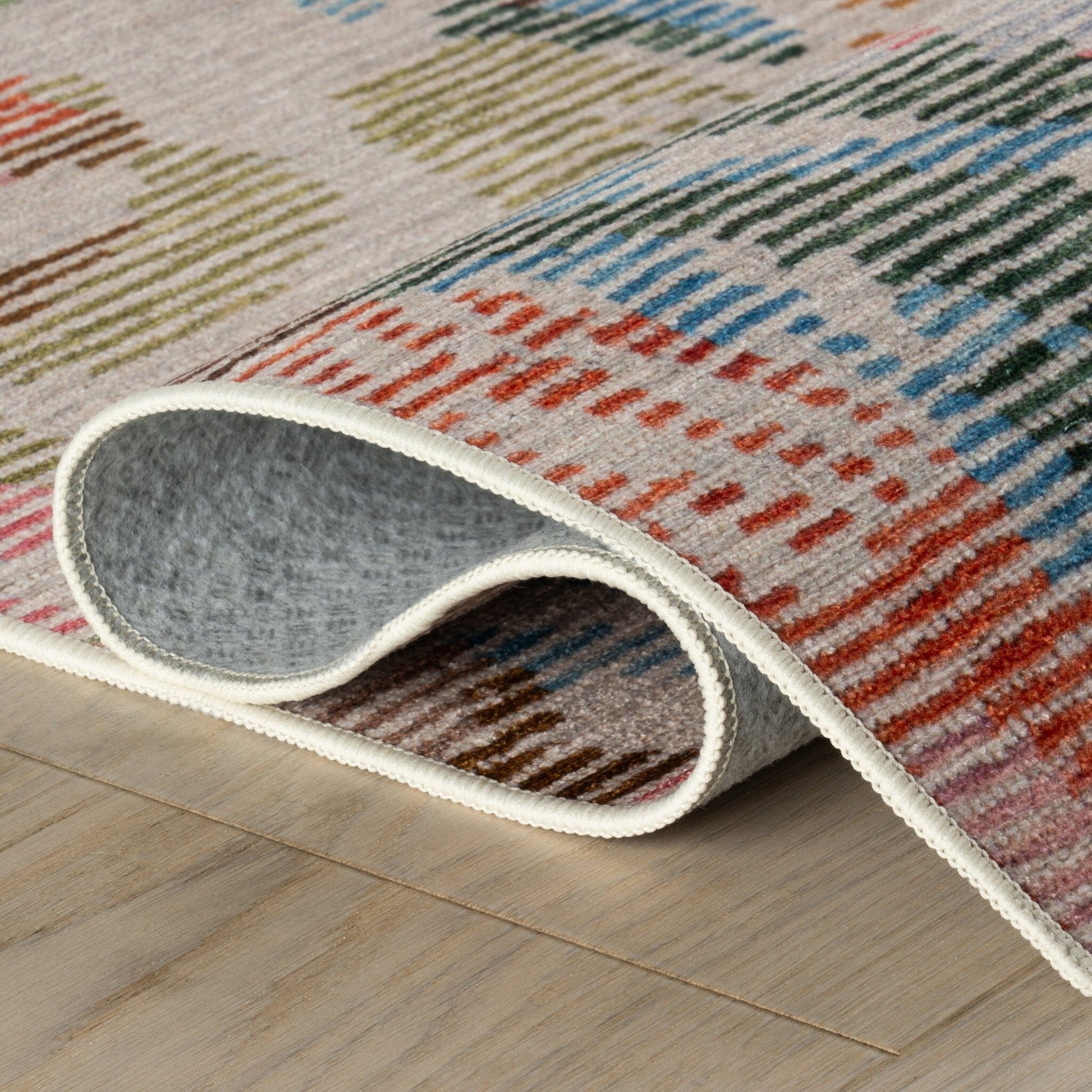 Bloom Machine Washable Rug - Blue Rugs 
