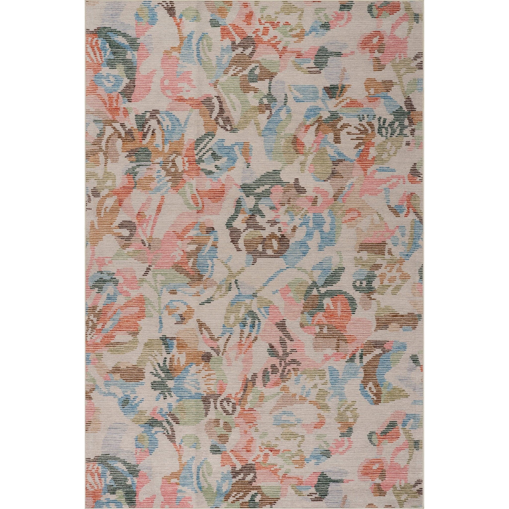 Bloom Machine Washable Rug - Blue Rugs 