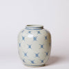 Blue and White Longevity Barrel Vase Vases, Planters & Jars 