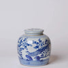 Blue and White Porcelain Pheasant and Flower Jar Vases, Planters & Jars 