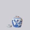 Blue and White Porcelain Pheasant and Flower Jar Vases, Planters & Jars 