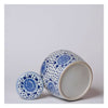 Blue and White Porcelain Spotted Peony Round Jar Vases, Planters & Jars 