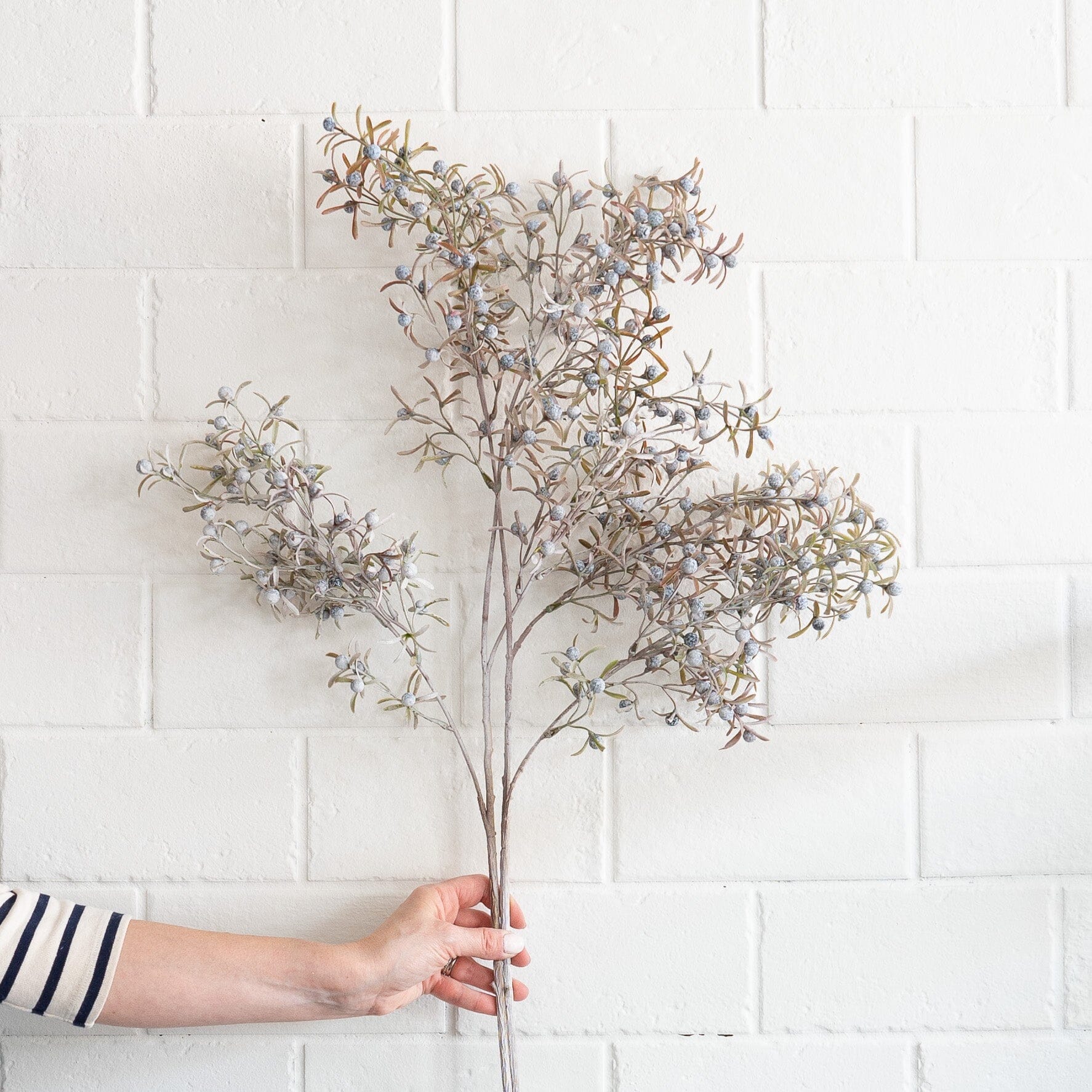 Blue Berry Spray floral decor 