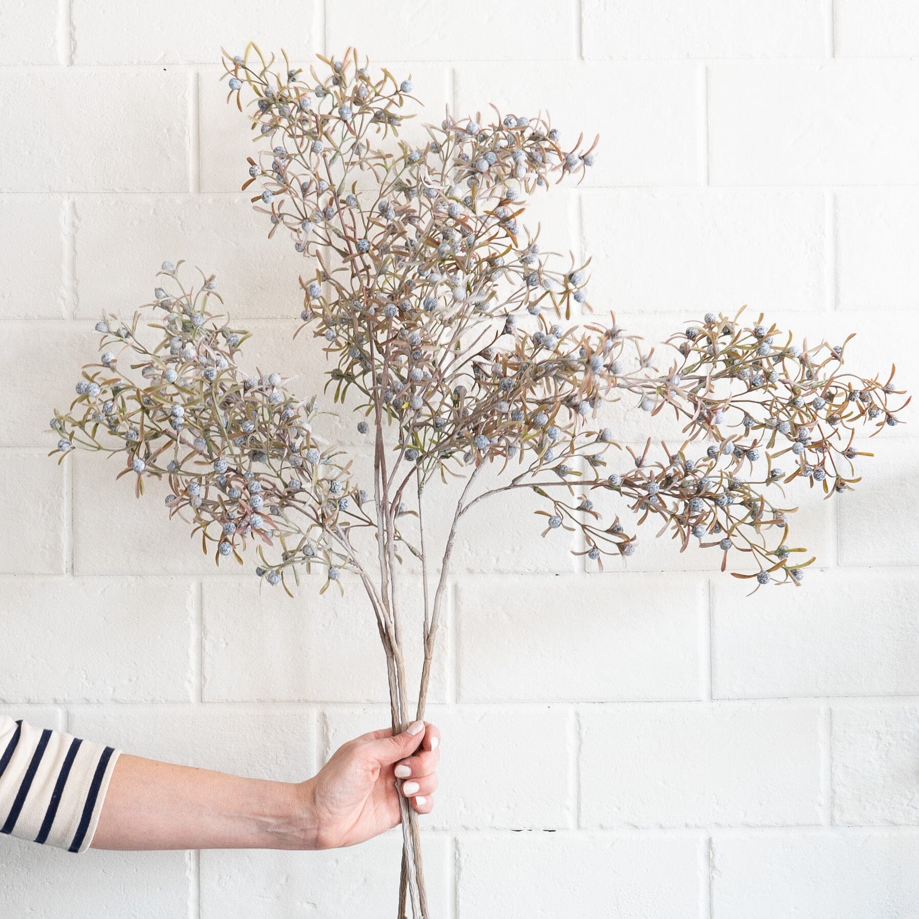 Blue Berry Spray floral decor 