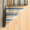 Blue Heron Stripe Handwoven Indoor/Outdoor Rug Rugs 