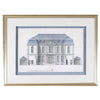 Blue Roof Facade V Framed Art 