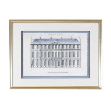 Blue Roof Facade VI Framed Art 