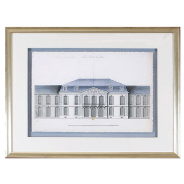 Blue Roof Facade VII Framed Art 
