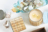 Blue Seaside 2 Wick Handwoven Candle 
