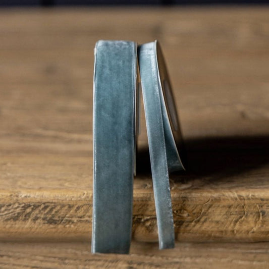 Blue Velvet Ribbon Objects & Accents 