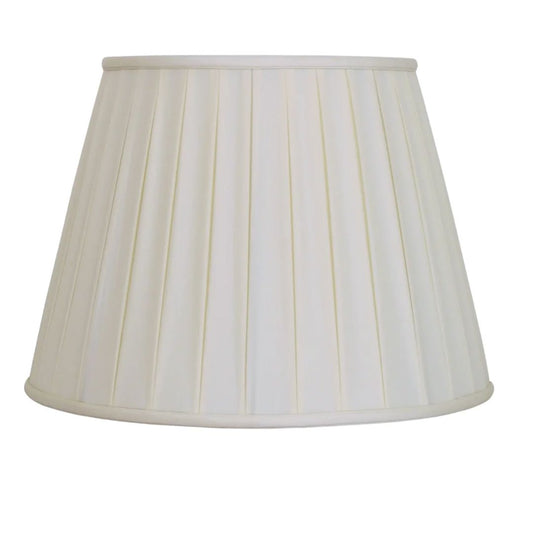 Box Pleat Off-White Lampshade Tables Lamps 