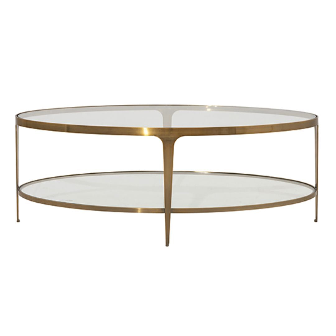 Brando Antique Brass Coffee Table Accent Tables 