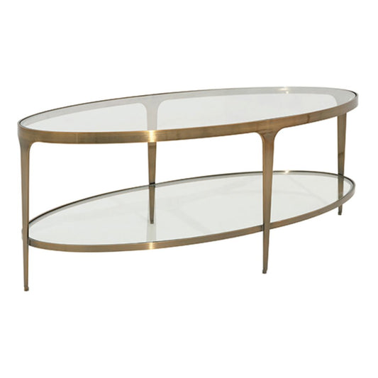 Brando Antique Brass Coffee Table Accent Tables 