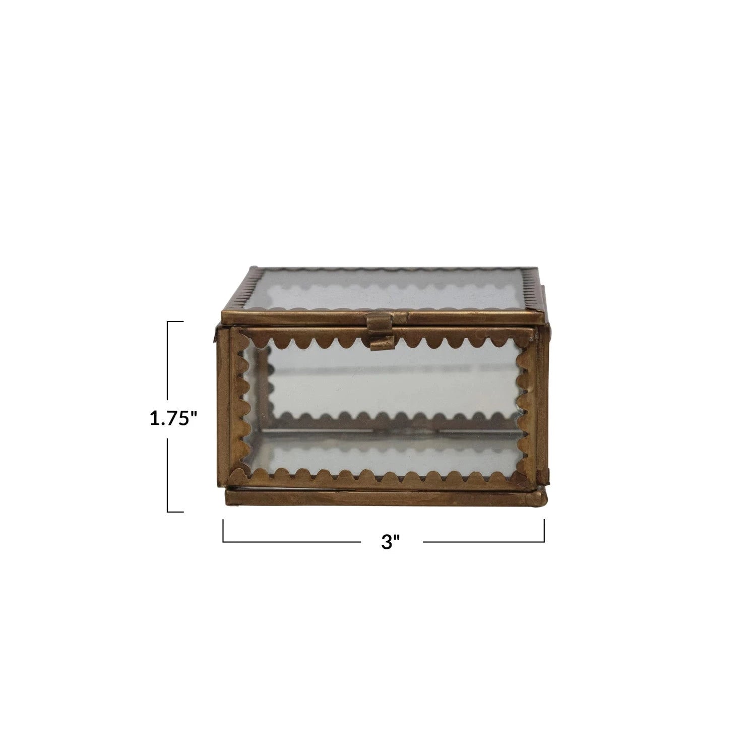 Brass & Glass Display Box Objects & Accents 
