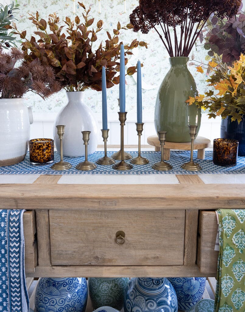 Brass Metal Candlesticks Objects & Accents 