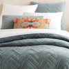 Brentwood Velvet Ocean Quilt Comforters, Quilts & Coverlets 