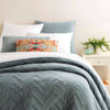 Brentwood Velvet Ocean Quilted Sham Shams & Pillowcases 