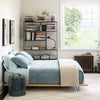Brentwood Velvet Ocean Quilted Sham Shams & Pillowcases 
