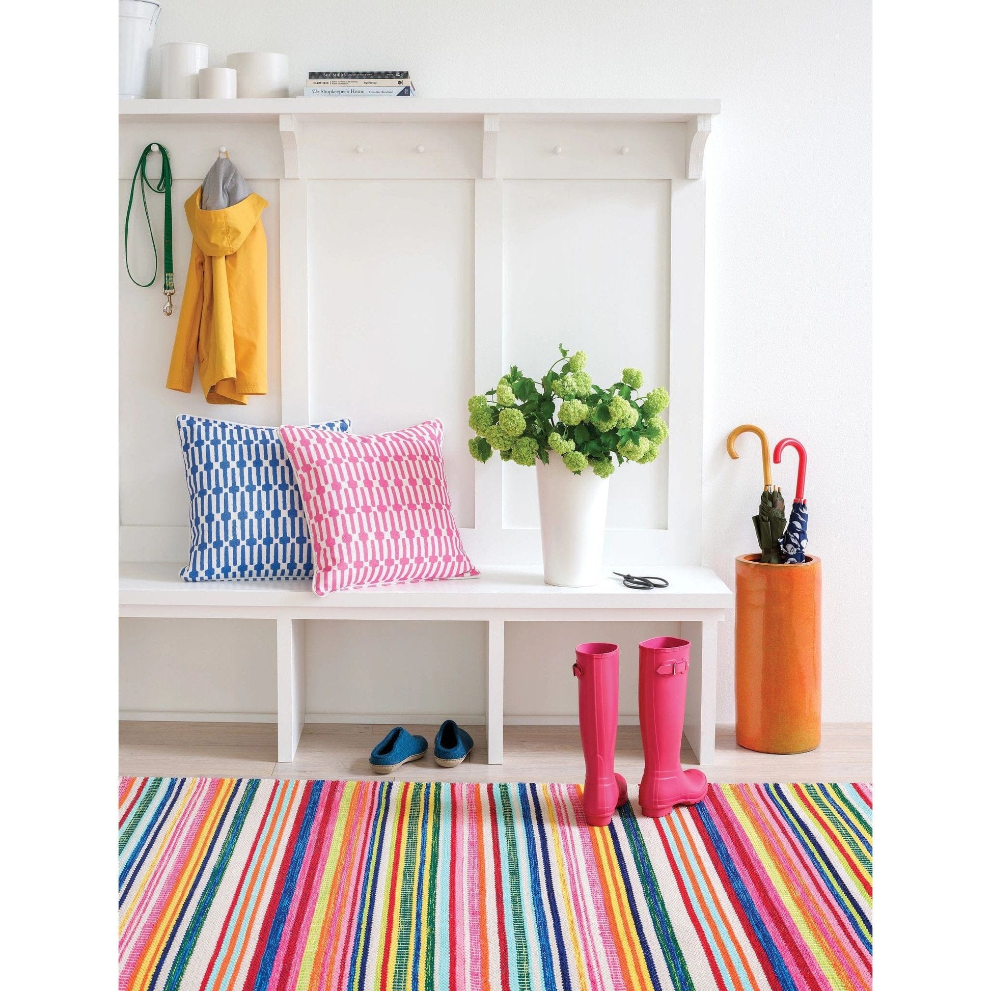 Bright Stripe Handwoven Indoor/Outdoor Rug - Multi Rugs 