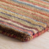 Brindle Stripe Spice Hand Loom Knotted Wool Rug Rugs 
