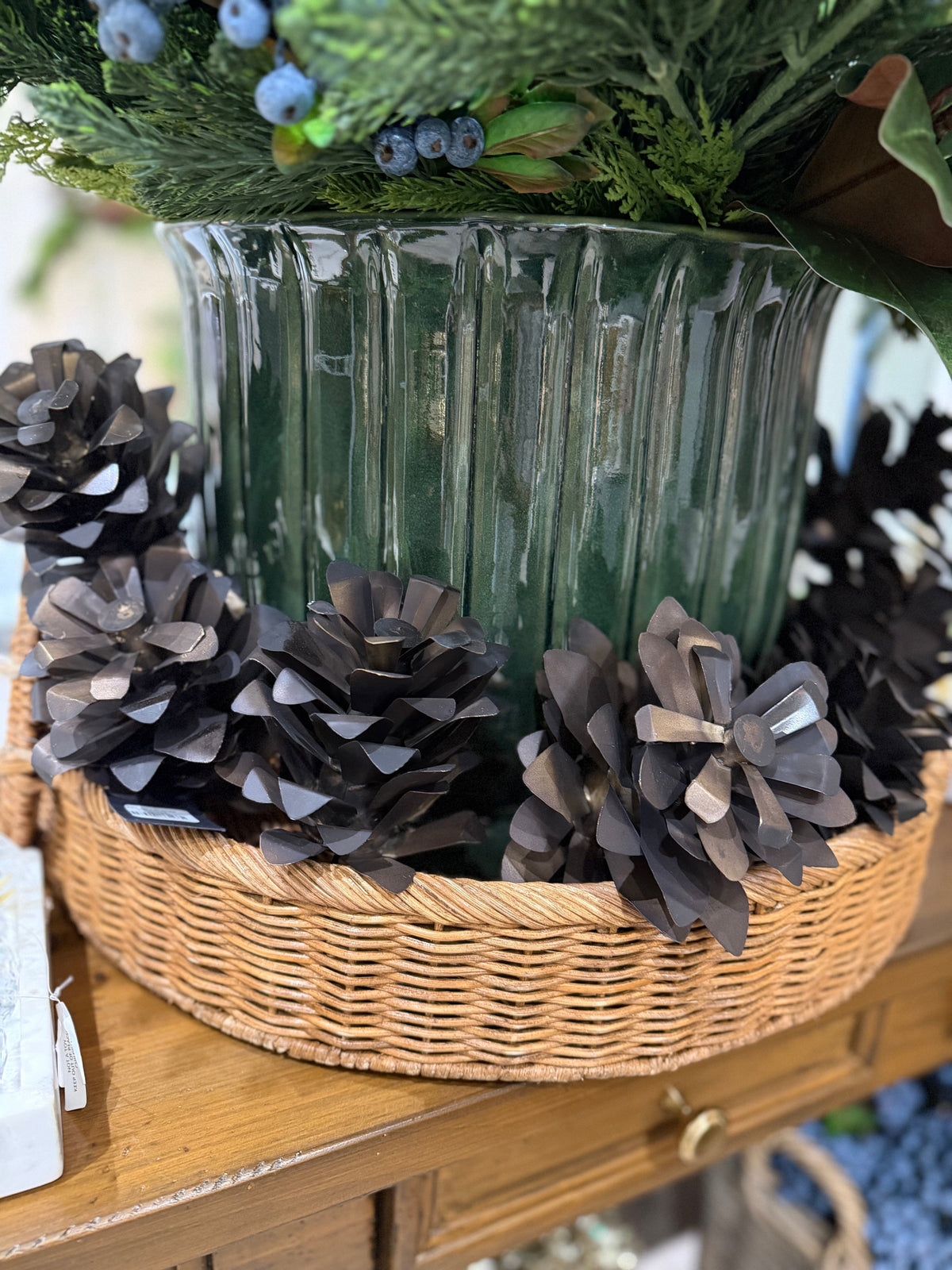 Bronze Pinecone Ornament Objects & Accents 
