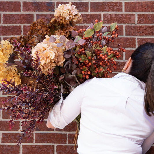 Brown Berry Spray 27" Greenery 