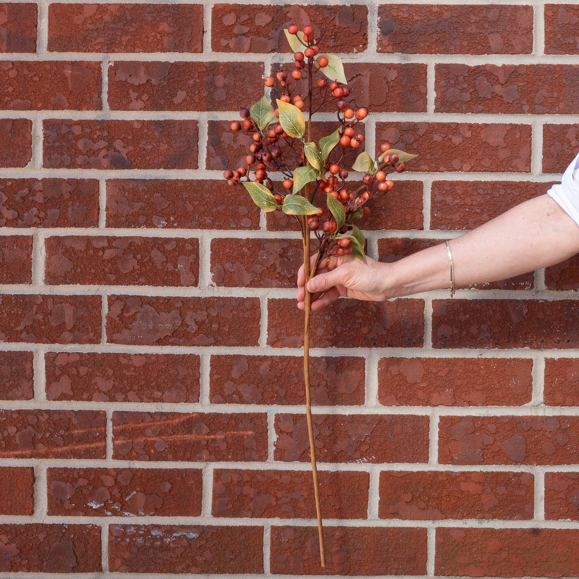 Brown Berry Spray 27" Greenery 