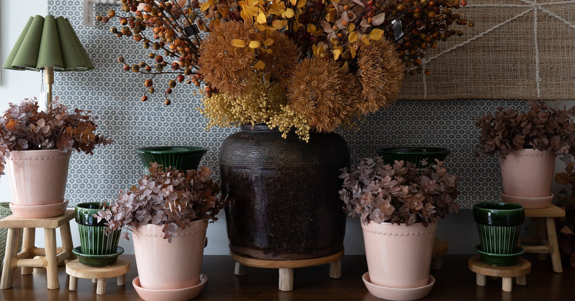Brown Eucalyptus Bundle 13.5" Greenery 