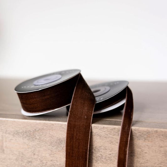 Brown Velvet Ribbon Objects & Accents 