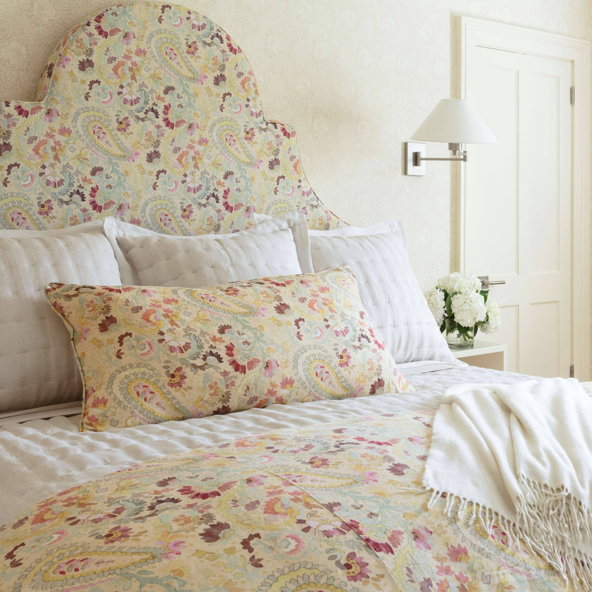 Brussels Ivory Quilted Sham Shams & Pillowcases 