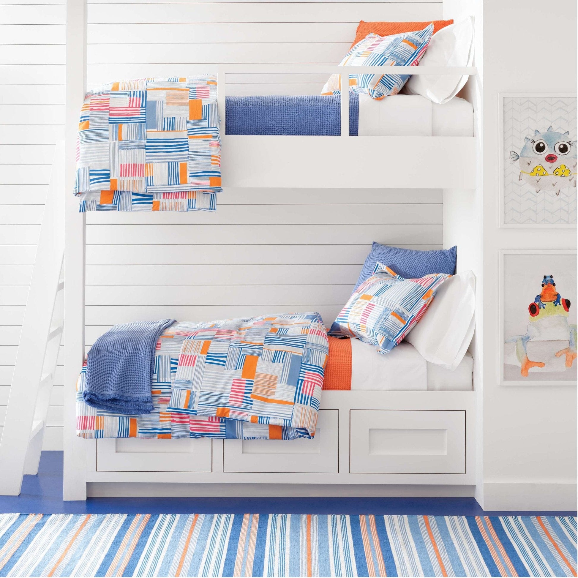 Bubble French Blue Matelasse Sham Matelasse Sham 