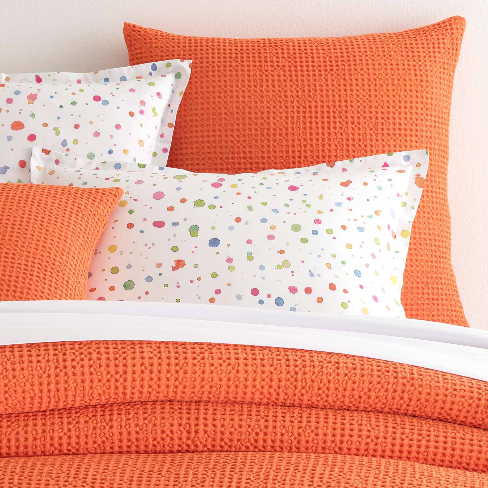 Bubble Tangerine Matelasse Sham Matelasse Sham 