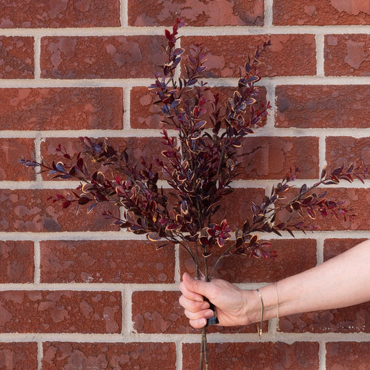Burgundy Boxwood Stem 27" Greenery 