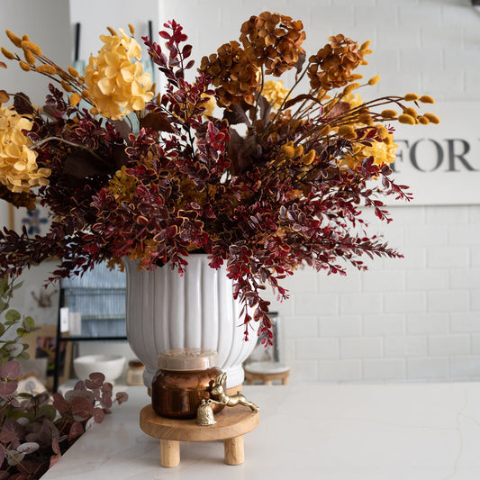 Burgundy Boxwood Stem 27" Greenery 