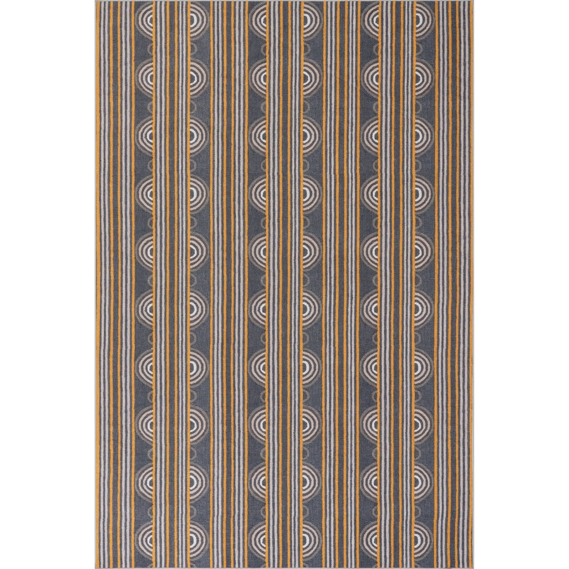 Button Machine Washable Rug - Grey Rugs 