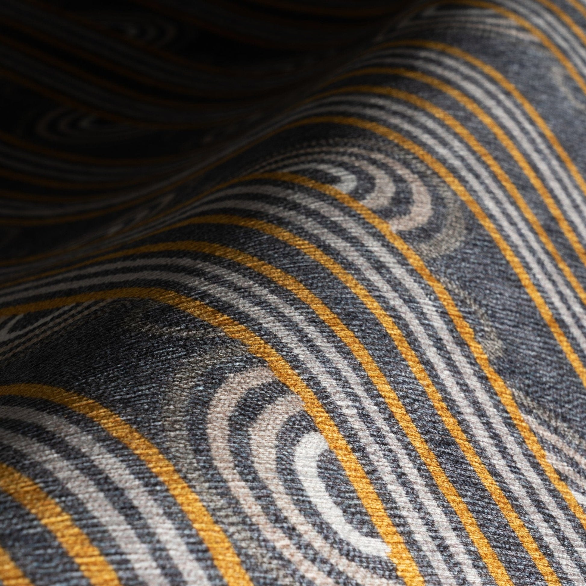 Button Machine Washable Rug - Grey Rugs 